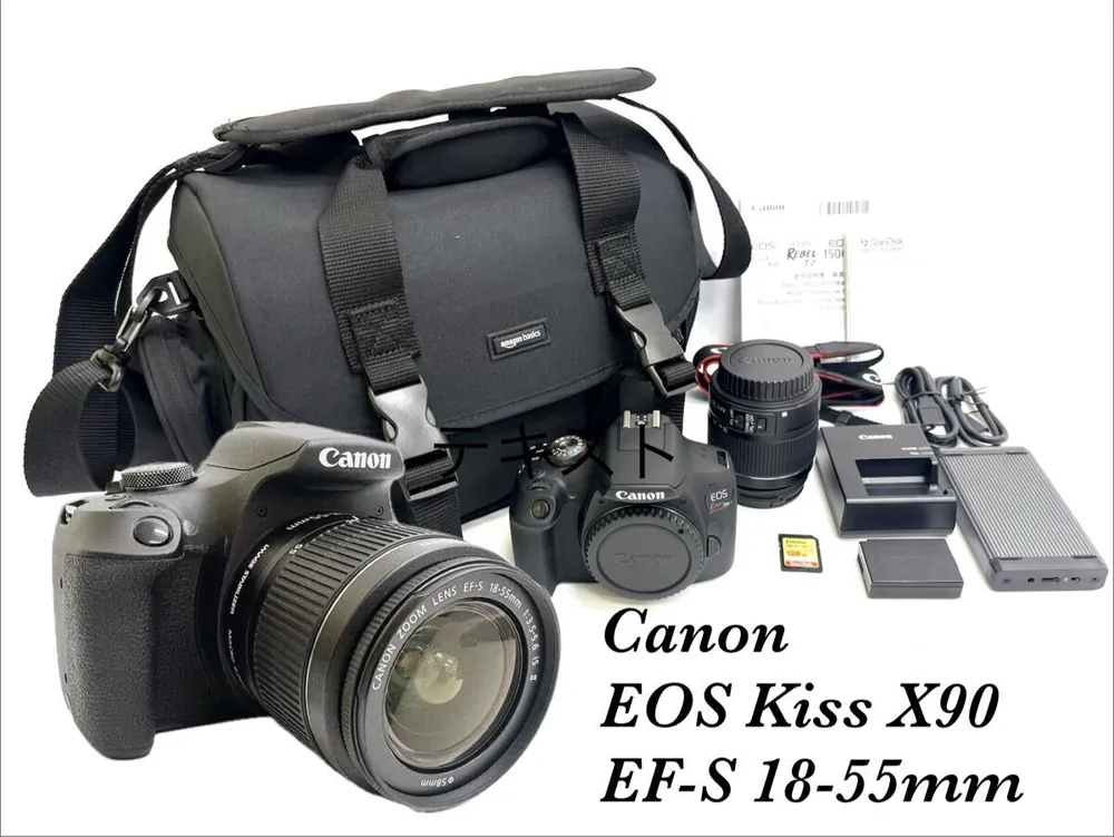 【已成交】Canon EOS Kiss X90 镜头套机 含SanDisk便携SSD与相机包 40900日元_樱花直邮