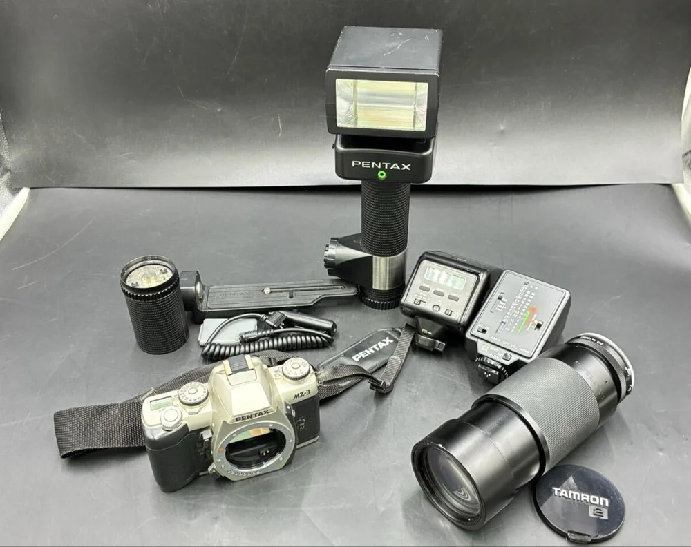 PENTAX MZ-3 胶片单反相机与 Tamron 75-250mm 镜头套装以110日元成交_樱花直邮