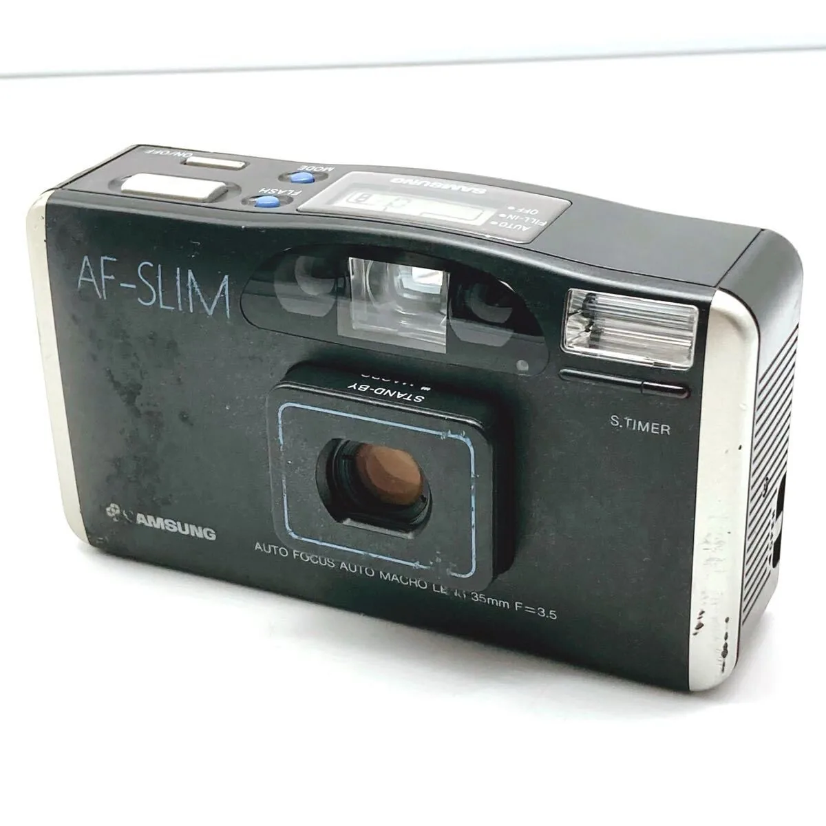 SAMSUNG AF-SLIM 35mm F3.5 便携胶片相机 现状品 中古 通电OK 垃圾成色 TO235_樱花直邮