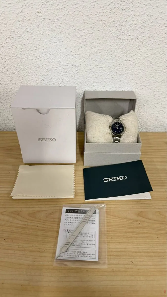 SEIKO V137-0DN0 太阳能腕表 黑色表盘 带表盒 以 3900 日元成交_樱花直邮