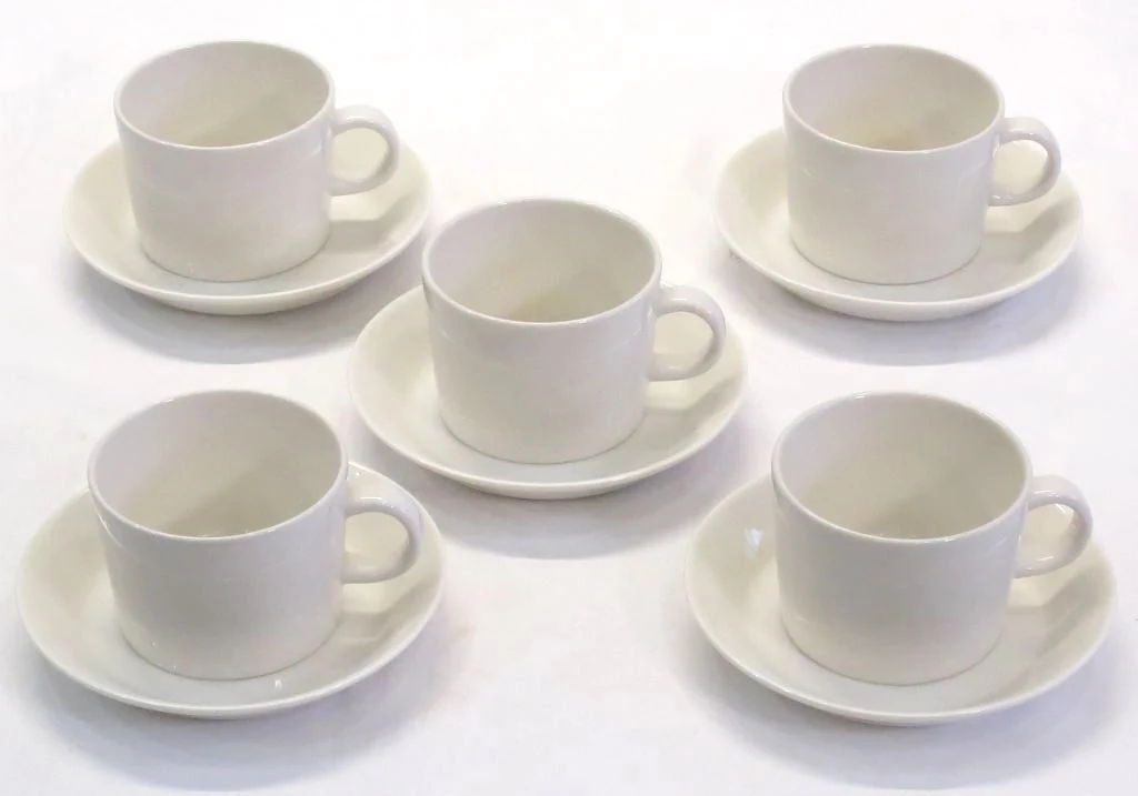 iittala TEEMA 茶杯茶碟 5客组 220ml 白色 成交价 6500 日元_樱花直邮