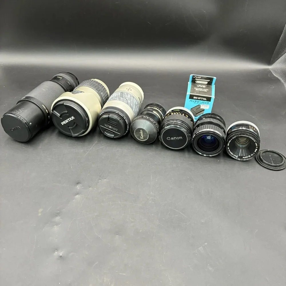 1日元起拍7款老镜头套装 Canon KOMURA PENTAX 等,6750日元成交_樱花直邮