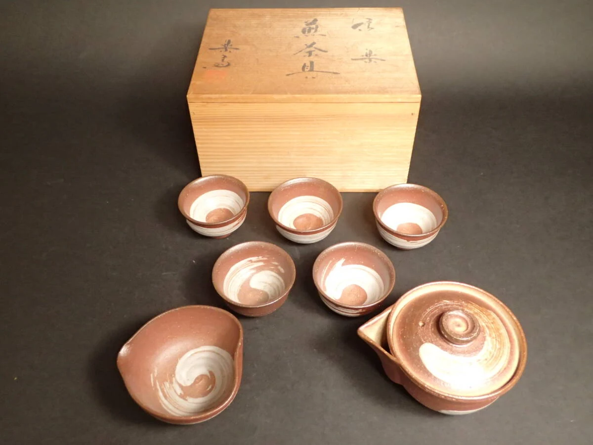 高桥乐斋四代目 宝瓶 信乐烧 煎茶道具 以 3500 日元成交_樱花直邮