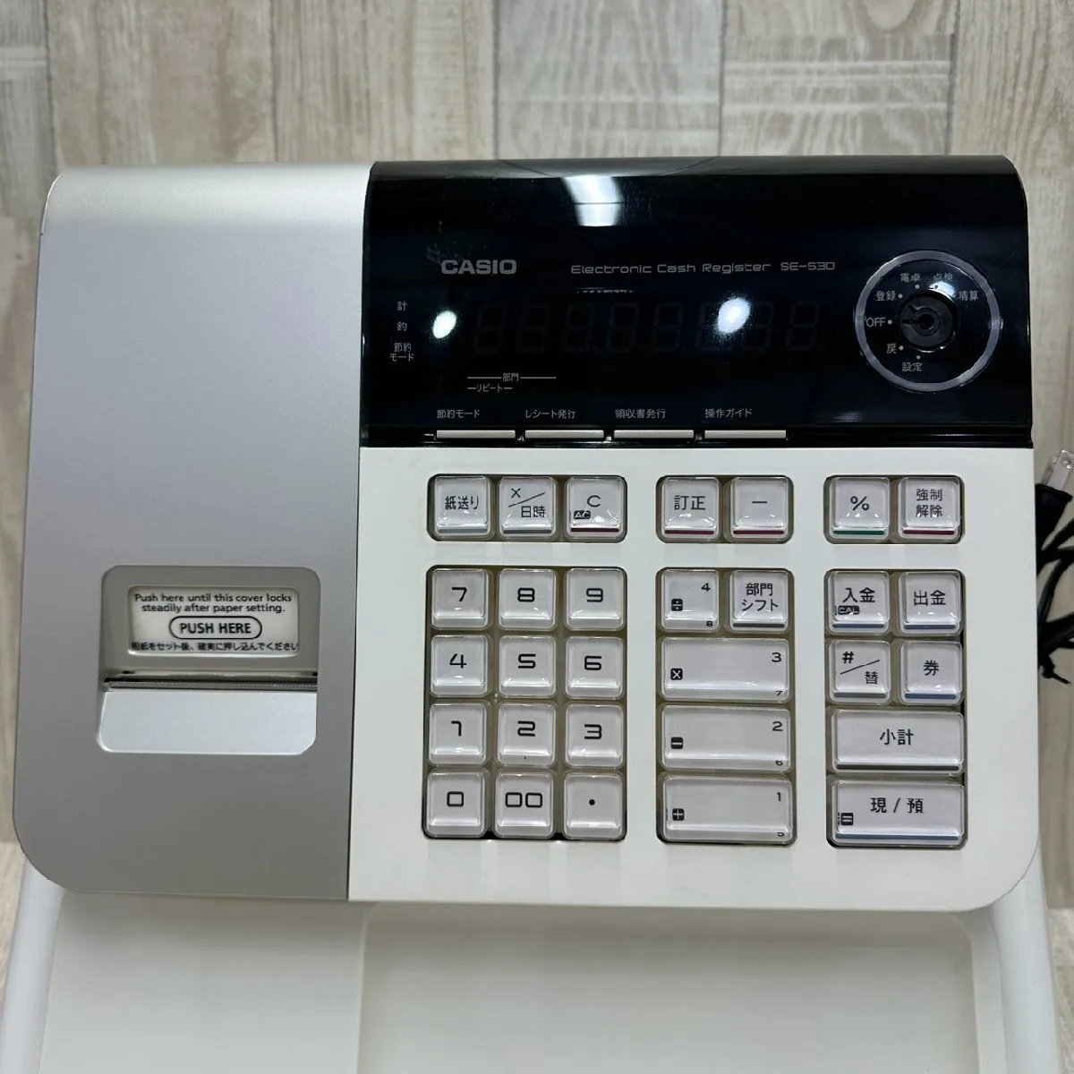 CASIO SE-S30 收银机按键与打印部分细节
