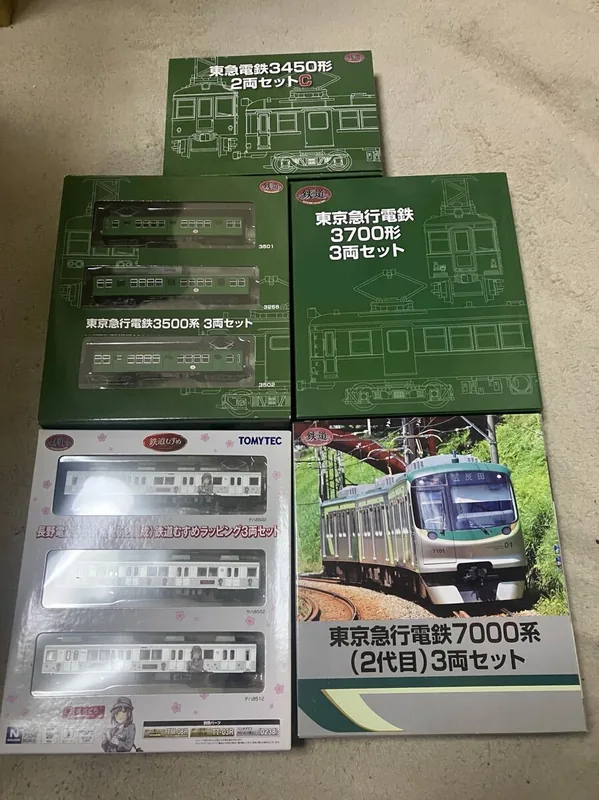 TOMYTEC 铁道collection 东急电铁与长野电铁 5 件套 N 比例模型以 26000 日元成交_樱花直邮