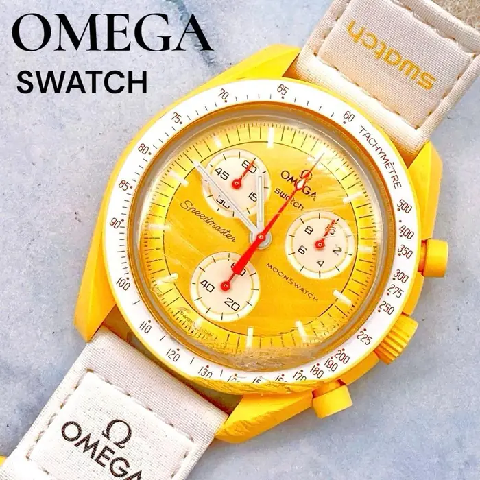 OMEGA×Swatch MoonSwatch 黄色款腕表以 23834 日元成交_樱花直邮