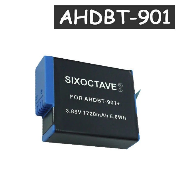 兼容电池上标注的 AHDBT-901 型号与 3.85V 1720mAh 规格