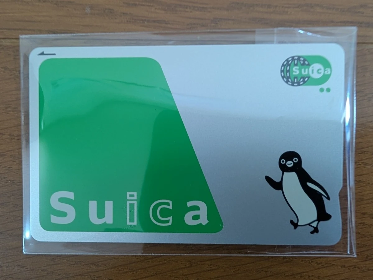 无记名式Suica企鹅交通系IC卡商品图片,卡片为接近未使用状态