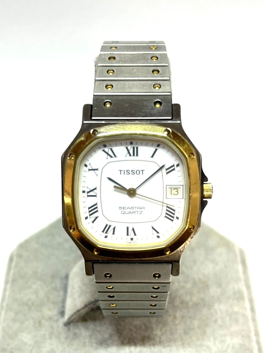TISSOT 天梭 SEASTAR 石英腕表 白盘罗马数字 双色钢带 以 14800 日元成交_樱花直邮
