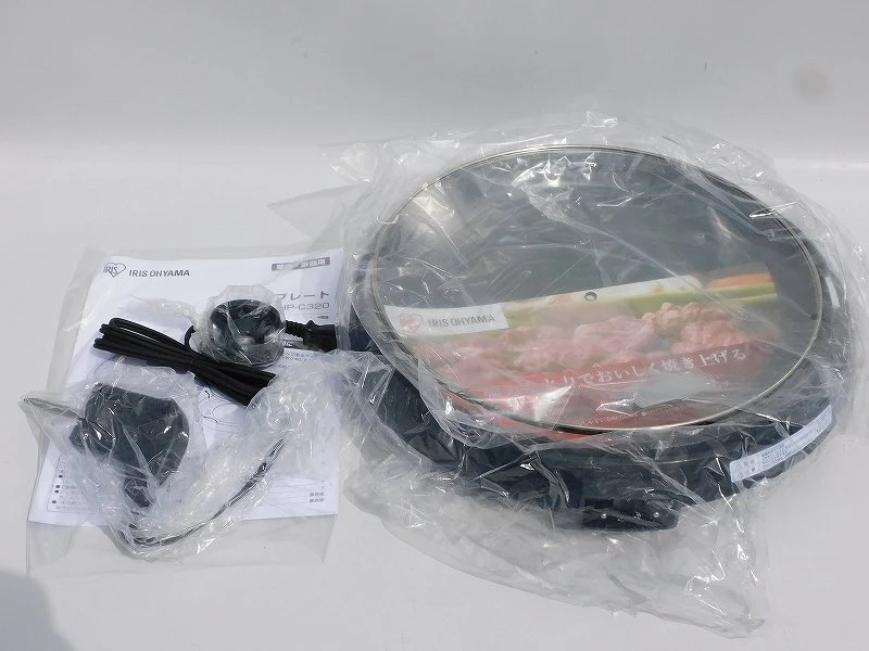 IRIS OHYAMA 电热平底锅 IHP-C320 未使用状态及附件展示