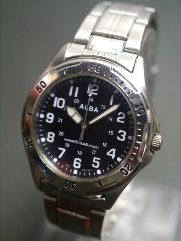 SEIKO ALBA V501-0DA0 男士石英三针腕表 1650 日元成交_樱花直邮