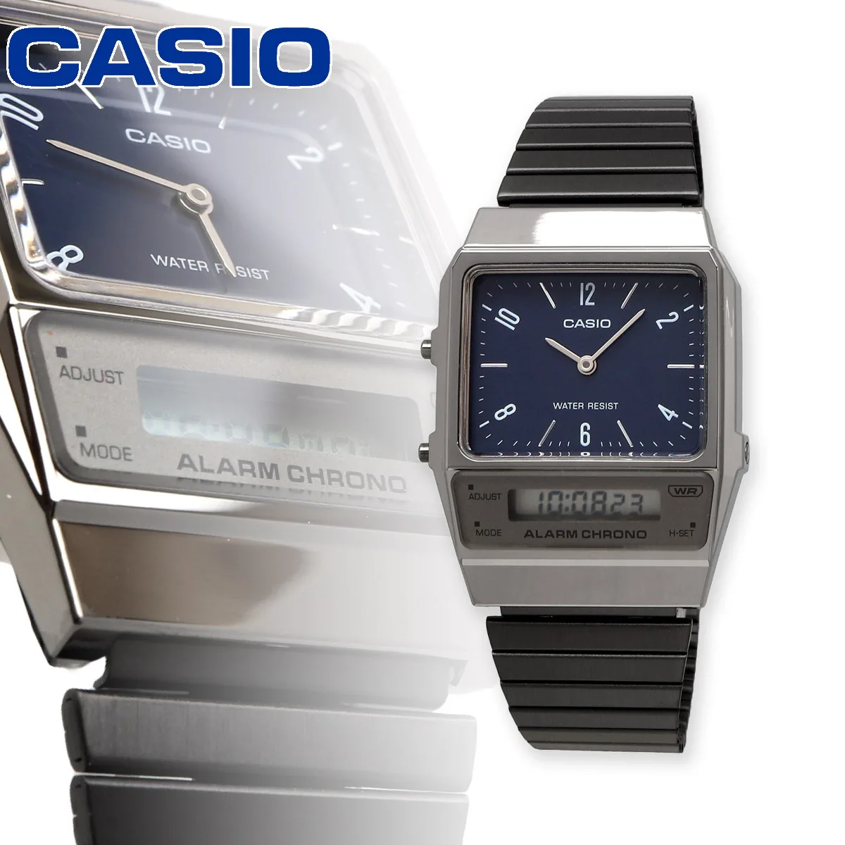 CASIO 卡西欧标准系列 AQ-800EB-2A 指针数字双显腕表 11364 日元成交_樱花直邮