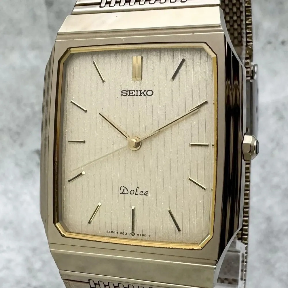 SEIKO DOLCE 9531-5160 钨钢超薄石英表 35000 日元成交_樱花直邮