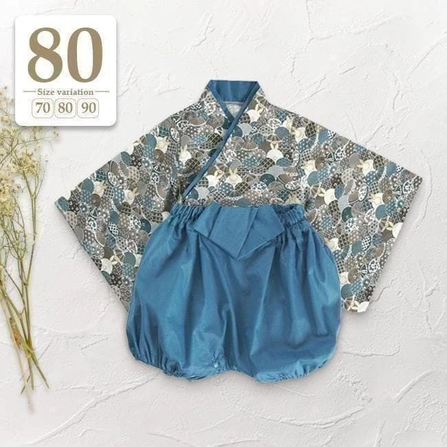 80cm 兔纹分体式袴套装展示图