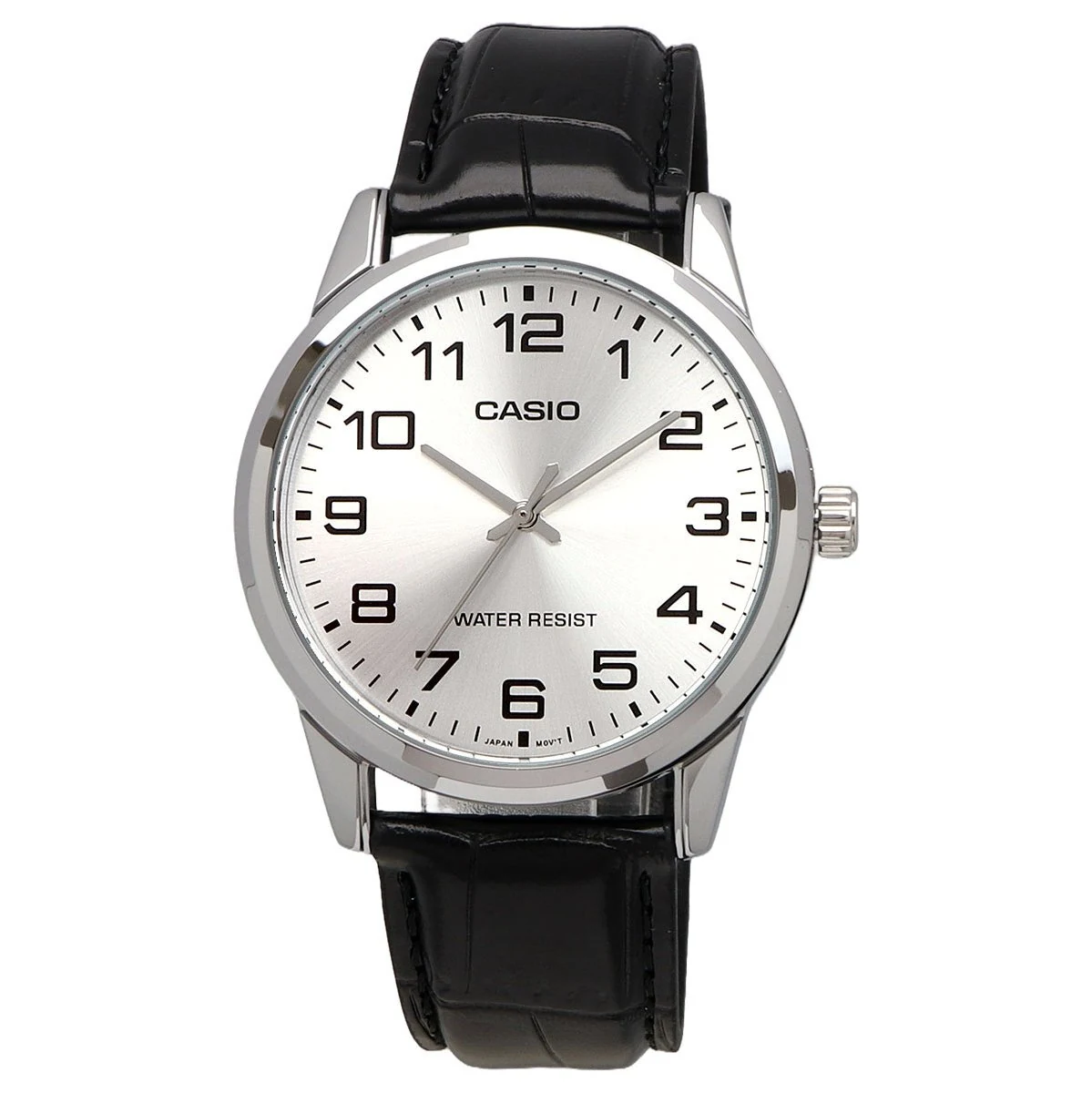 CASIO MTP-V001L-7B 石英表表盘与三针显示细节