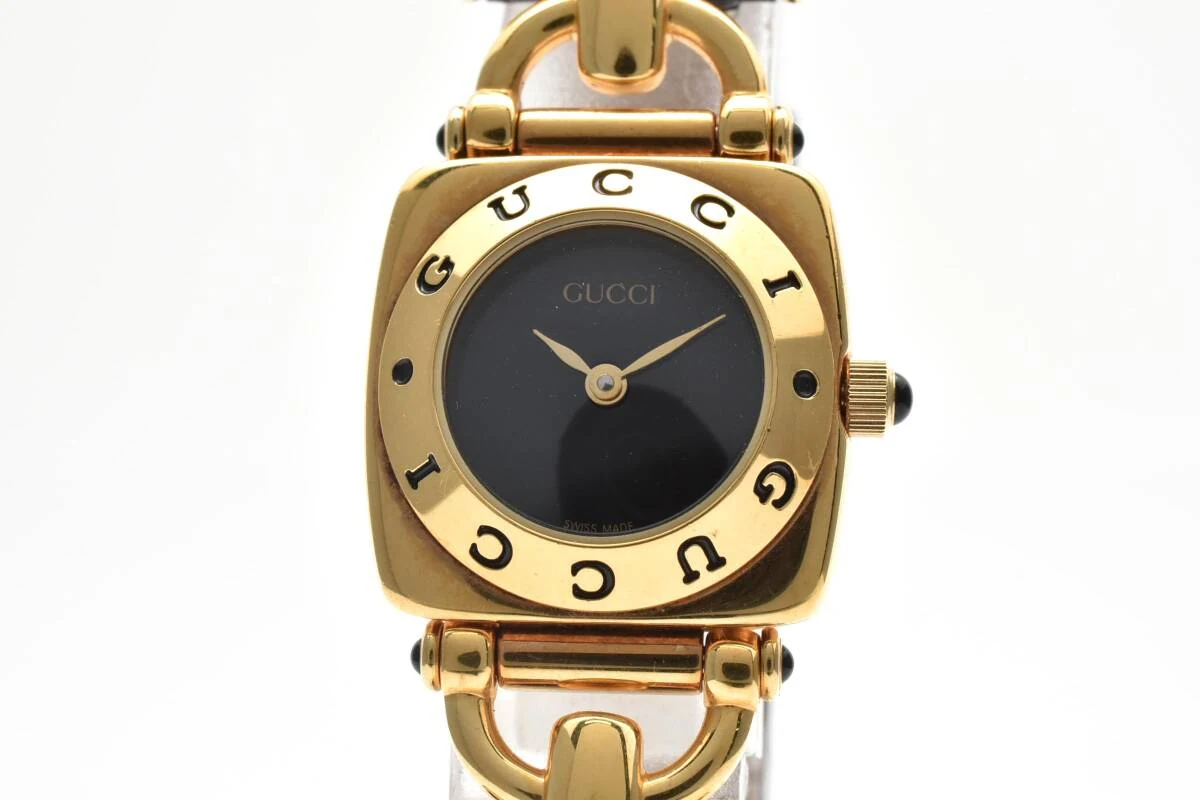 GUCCI 6300L 女士腕表整体外观与原装皮革表带