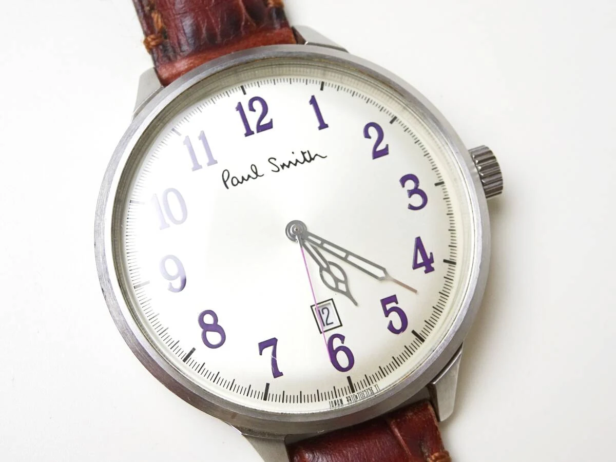 Paul Smith 5510-S066191 石英腕表表盘与风挡细节