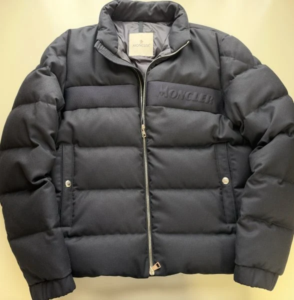 MONCLER 羊毛面料羽绒夹克 Jaudy 藏青色 3 码 成交价 79800 日元_樱花直邮