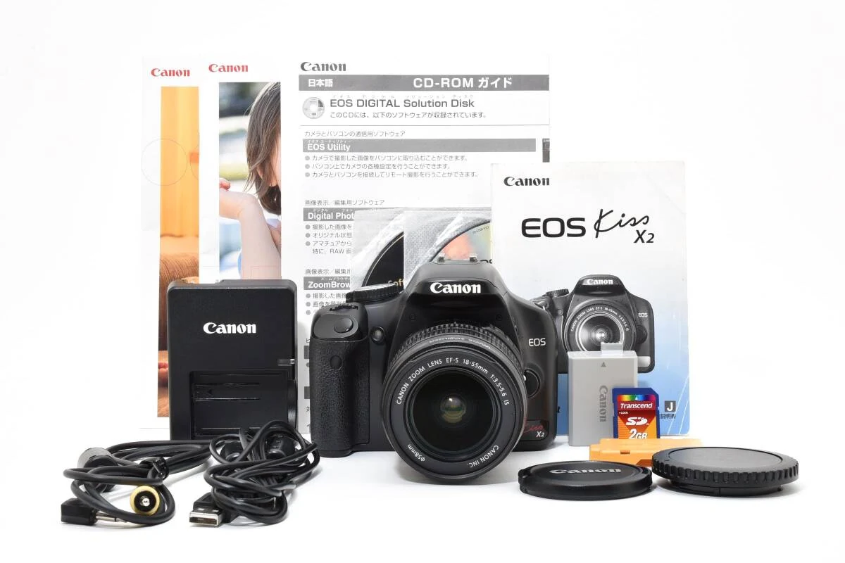 Canon EOS Kiss X2 单反相机机身与 EF-S 18-55mm 镜头套装以 10700 日元成交_樱花直邮