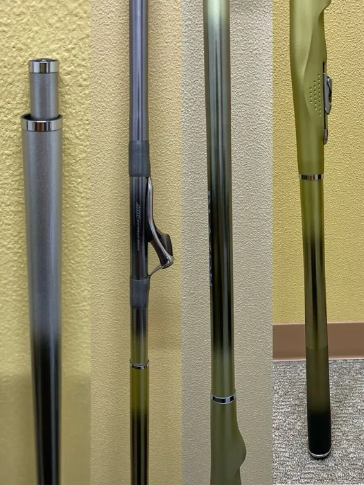 鱼竿握把与竿身细节