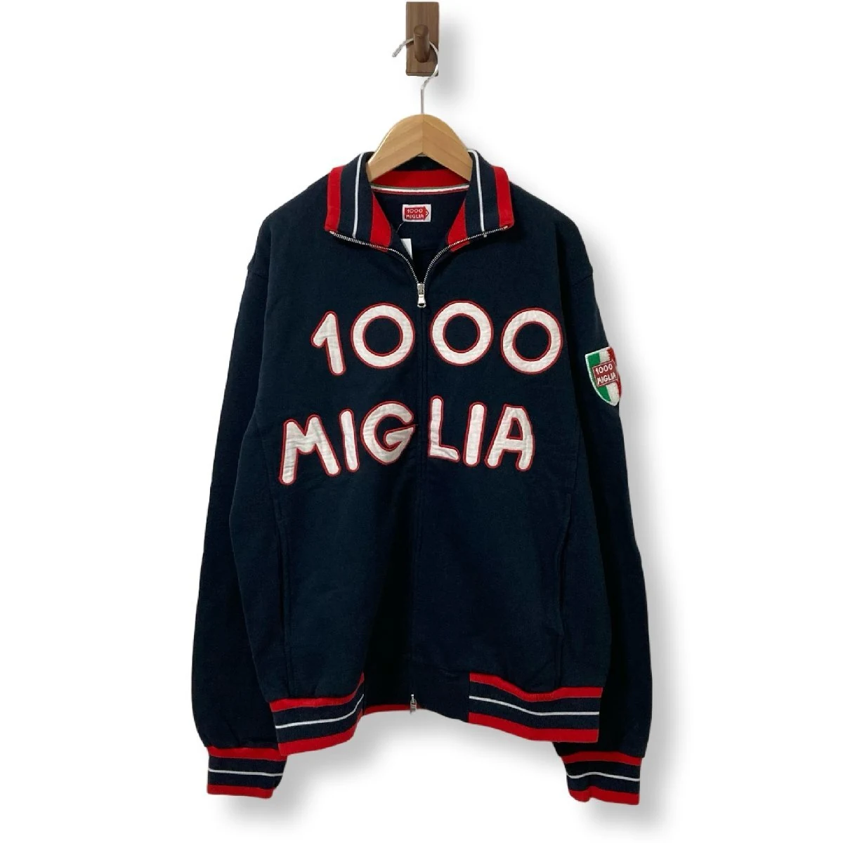 1000Miglia 拉链棉夹克 L 码深藏青 未使用品 5750 日元成交_樱花直邮